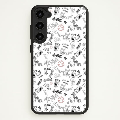 Tattoos - Peep  - Lil Peep Phone Case for Galaxy S23 Plus