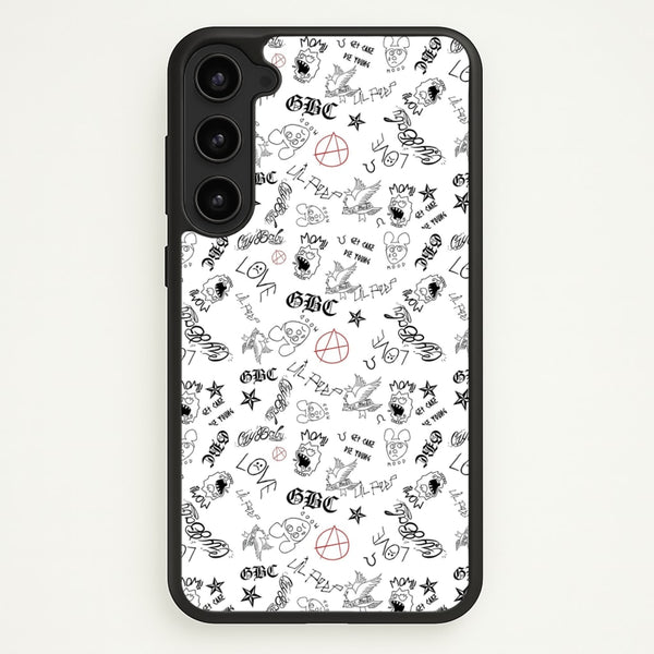 Tattoos - Peep  - Lil Peep Phone Case for Galaxy S23 Plus