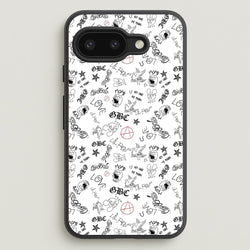 Tattoos - Peep  - Lil Peep Phone Case for Google Pixel 9a