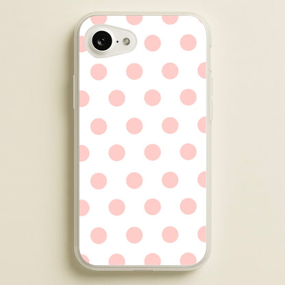 Pink Polka Dot Personalised  - Personalised Phone Case for iPhone 16e
