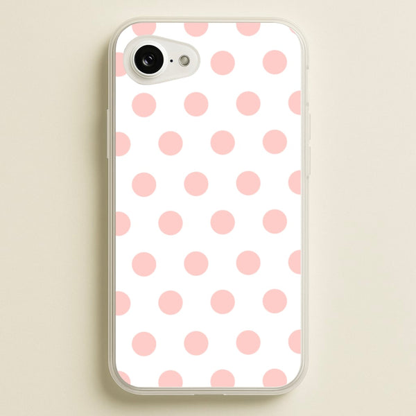 Pink Polka Dot Personalised  - Personalised Phone Case for iPhone 16e