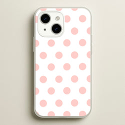 Pink Polka Dot Personalised  - Personalised Phone Case for iPhone 15