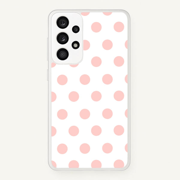 Pink Polka Dot Personalised  - Personalised Phone Case for Galaxy A33