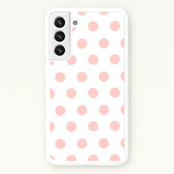 Pink Polka Dot Personalised  - Personalised Phone Case for Galaxy S22 Plus