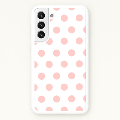 Pink Polka Dot Personalised  - Personalised Phone Case for Galaxy S22 Plus