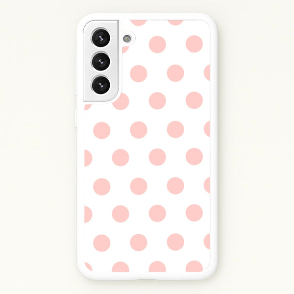 Pink Polka Dot Personalised  - Personalised Phone Case for Galaxy S22 Plus