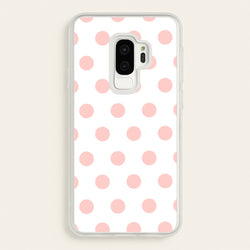 Pink Polka Dot Personalised  - Personalised Phone Case for Galaxy S9 Plus