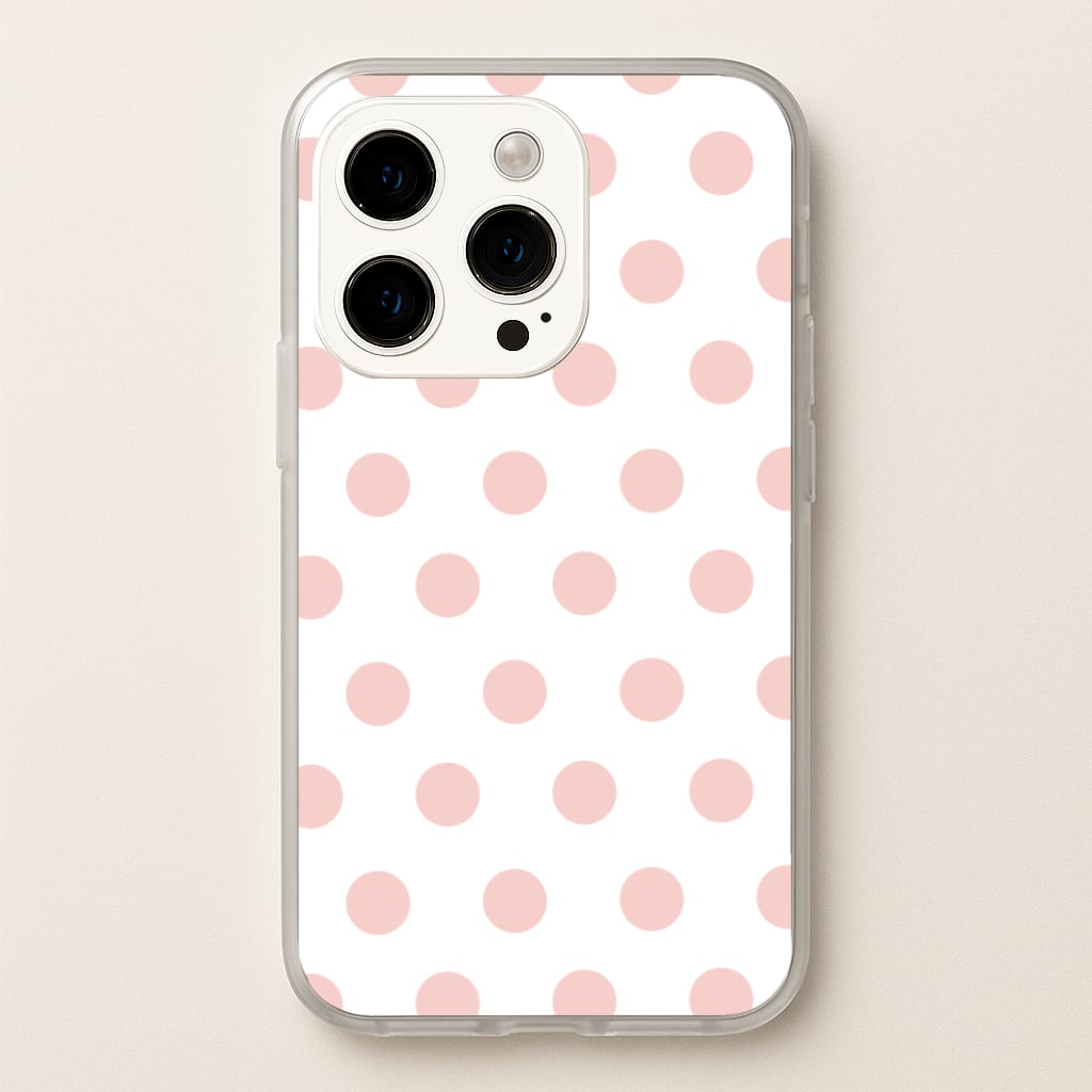 Pink Polka Dot Personalised  - Personalised Phone Case for iPhone 15 Pro