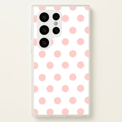 Pink Polka Dot Personalised  - Personalised Phone Case for Galaxy S24 Ultra