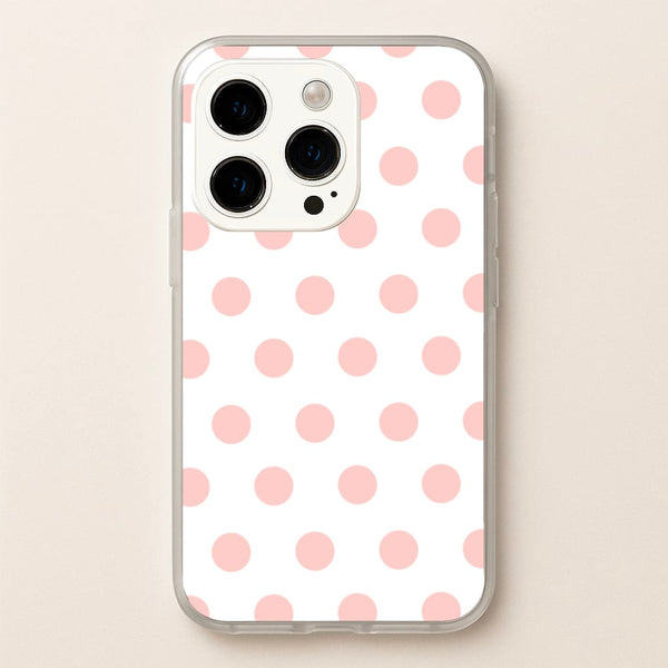 Pink Polka Dot Personalised  - Personalised Phone Case for iPhone 15 Pro Max