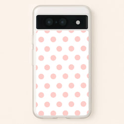 Pink Polka Dot Personalised  - Personalised Phone Case for Google Pixel 8