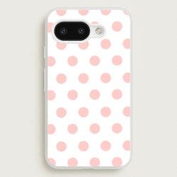 Pink Polka Dot Personalised  - Personalised Phone Case for Google Pixel 9a