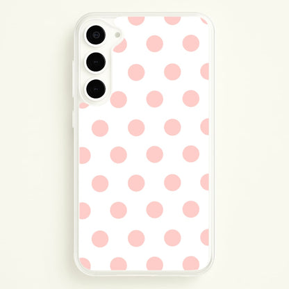 Pink Polka Dot Personalised  - Personalised Phone Case for Galaxy S23 Plus