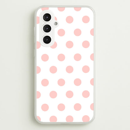 Pink Polka Dot Personalised  - Personalised Phone Case for Galaxy S23FE