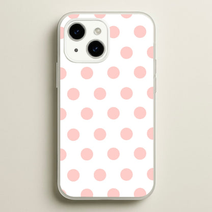 Pink Polka Dot Personalised  - Personalised Phone Case for iPhone 14 Plus
