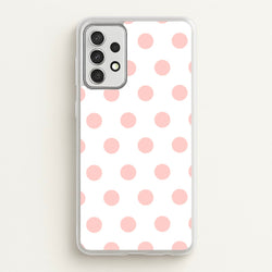 Pink Polka Dot Personalised  - Personalised Phone Case for Galaxy A52 / A52s