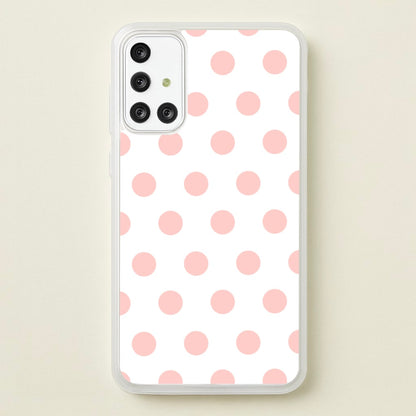 Pink Polka Dot Personalised  - Personalised Phone Case for Galaxy A71