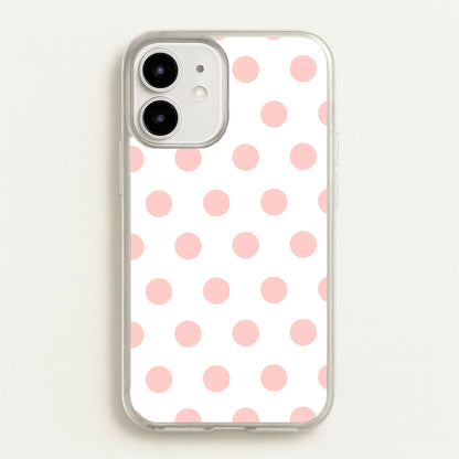 Pink Polka Dot Personalised  - Personalised Phone Case for iPhone 12 / 12 Pro
