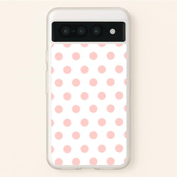 Pink Polka Dot Personalised  - Personalised Phone Case for Google Pixel 7 Pro