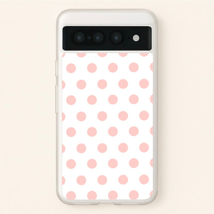 Pink Polka Dot Personalised  - Personalised Phone Case for Google Pixel 7 Pro