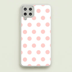 Pink Polka Dot Personalised  - Personalised Phone Case for Galaxy A12