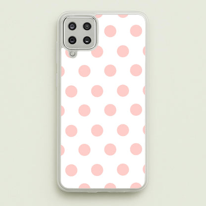 Pink Polka Dot Personalised  - Personalised Phone Case for Galaxy A12