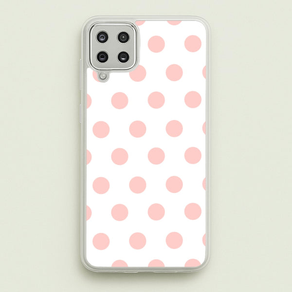 Pink Polka Dot Personalised  - Personalised Phone Case for Galaxy A12