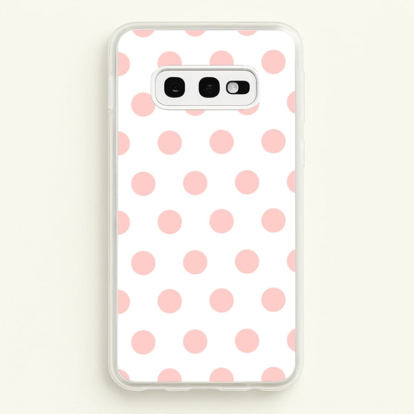 Pink Polka Dot Personalised  - Personalised Phone Case for Galaxy S10e
