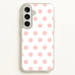 Pink Polka Dot Personalised  - Personalised Phone Case for Galaxy A56
