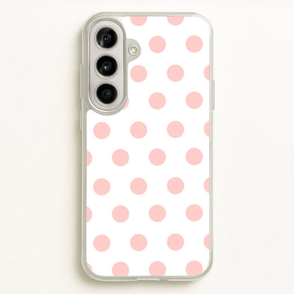 Pink Polka Dot Personalised  - Personalised Phone Case for Galaxy A56