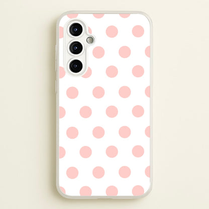 Pink Polka Dot Personalised  - Personalised Phone Case for Galaxy A54
