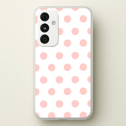 Pink Polka Dot Personalised  - Personalised Phone Case for Galaxy A35