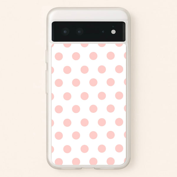 Pink Polka Dot Personalised  - Personalised Phone Case for Google Pixel 6