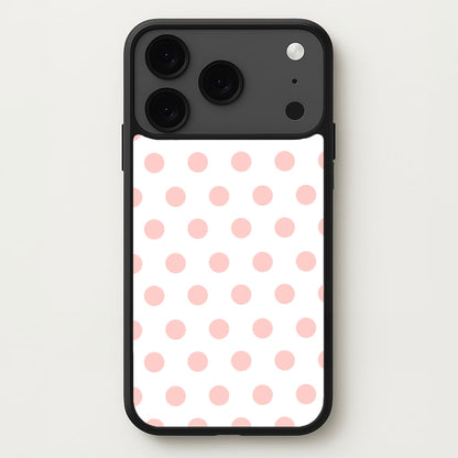 Pink Polka Dot Personalised Phone Case for iPhone 17 Pro