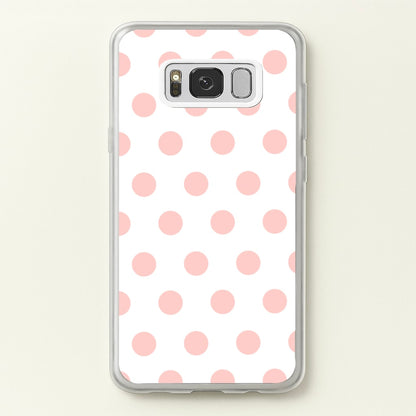 Pink Polka Dot Personalised  - Personalised Phone Case for Galaxy S8 Plus