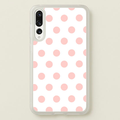 Pink Polka Dot Personalised  - Personalised Phone Case for Huawei P20 Pro