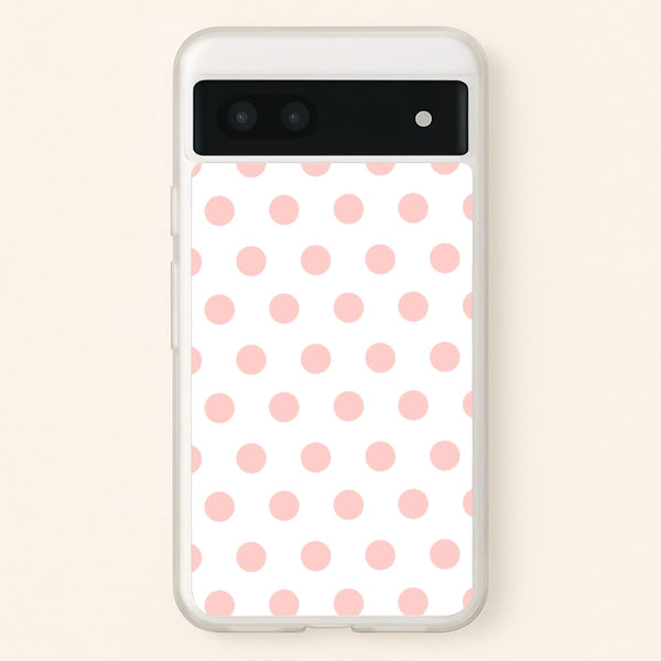 Pink Polka Dot Personalised  - Personalised Phone Case for Google Pixel 6a