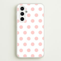 Pink Polka Dot Personalised  - Personalised Phone Case for Galaxy A14