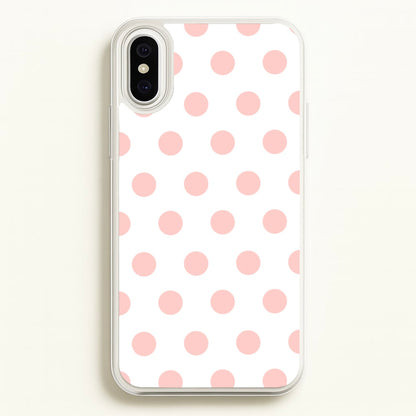 Pink Polka Dot Personalised  - Personalised Phone Case for iPhone XS Max