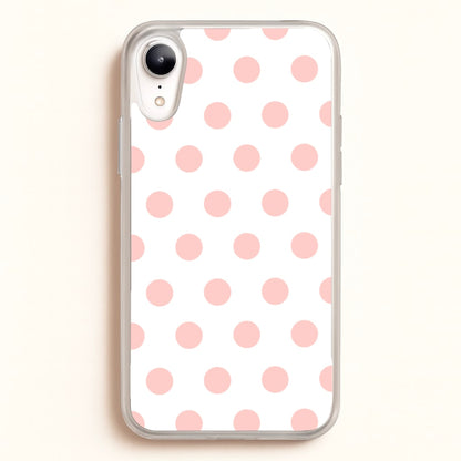 Pink Polka Dot Personalised  - Personalised Phone Case for iPhone XR