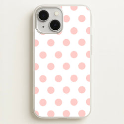 Pink Polka Dot Personalised  - Personalised Phone Case for iPhone 13 Mini