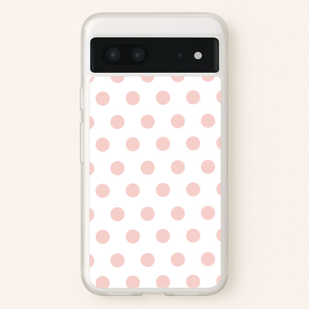 Pink Polka Dot Personalised  - Personalised Phone Case for Google Pixel 7