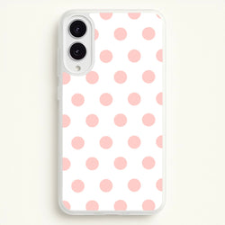 Pink Polka Dot Personalised  - Personalised Phone Case for Galaxy S25 Edge