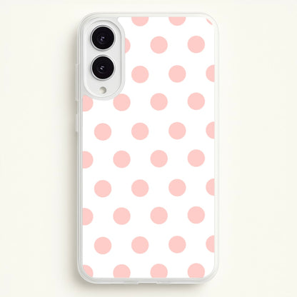 Pink Polka Dot Personalised  - Personalised Phone Case for Galaxy S25 Edge