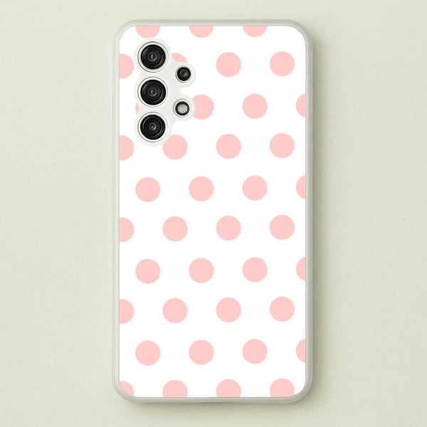 Pink Polka Dot Personalised  - Personalised Phone Case for Galaxy A13