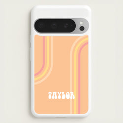 Retro Orange Personalised Name  - Personalised Phone Case for Google Pixel 9 Pro XL