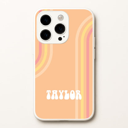 Retro Orange Personalised Name  - Personalised Phone Case for iPhone 15 Pro Max
