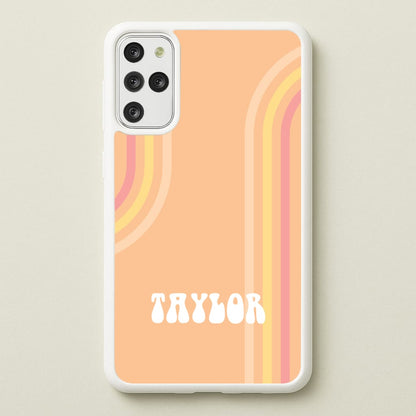 Retro Orange Personalised Name  - Personalised Phone Case for Galaxy S20 Plus