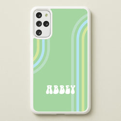 Retro Green Personalised Name  - Personalised Phone Case for Galaxy S20 Plus