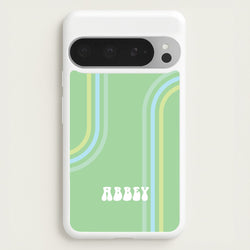 Retro Green Personalised Name  - Personalised Phone Case for Google Pixel 9 Pro XL